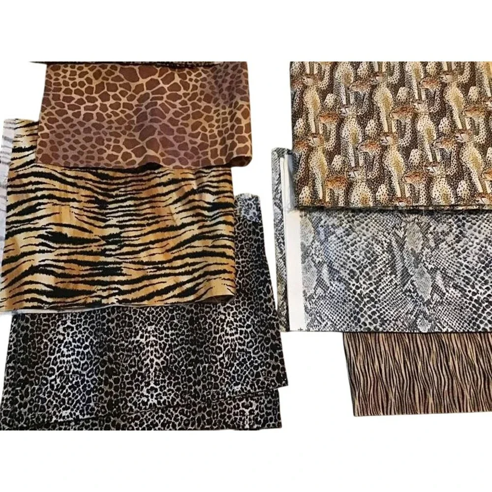 Wild African Animals Skin Print Quilt Fabric Debbie Mumm Timeless Lot Tiger Cats